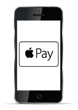 Apple pay logo on phone 