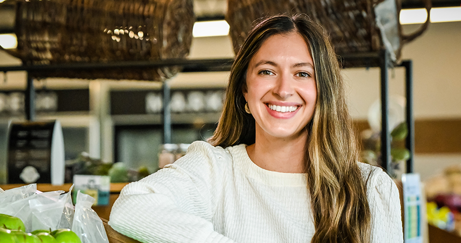 Headshot of a young woman smiling